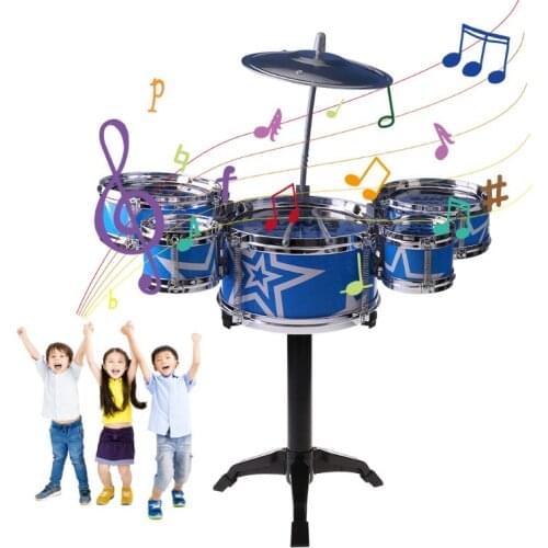 Children’s Mini Jazz Drum Set Kids Musical Educational Instrument Toy with Stick