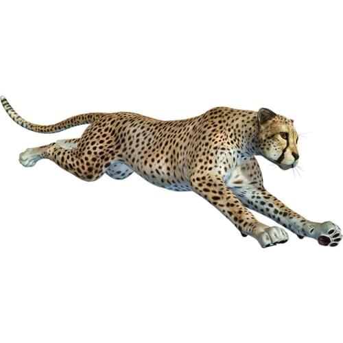 Three Ratels QM25 Animal stickers wild cheetah wall stickers home decoration living room car sticker