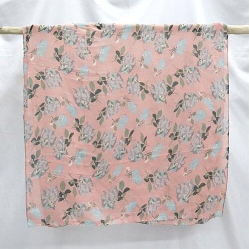 2020 New Beautiful Cotton Rose Printed Scarves And Shawls Long Soft Floral Scarf Wrap Hijab Free Shipping