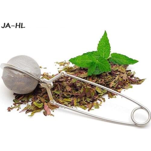 New Hot! Portable Stainless Steel Handle Tea Ball Tea Infuser Kitchen Gadget Coffee Herb Spice Filter Diffuser Mesh Tea Strainer