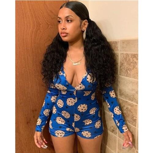 New Womens Lady Sexy Romper Bodycon Casual Jumpsuit Romper Long Sleeve Shorts Leotard Home Wear Tracksuit Playsuit Pajama