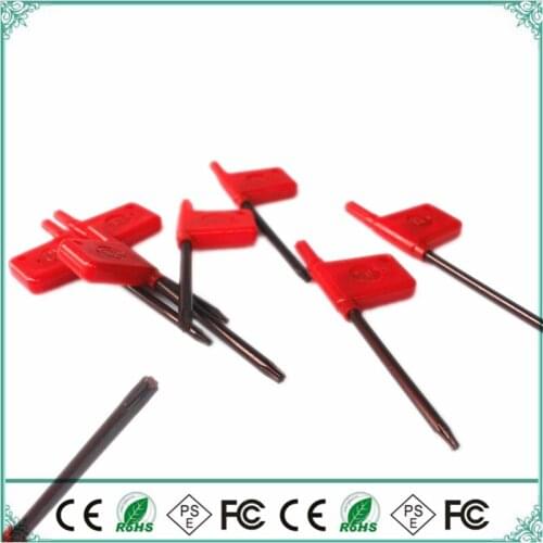 Knife red wrench wrench screwdriver pliers wrench handle wrench T6 T7 T8 T10 T15 T20 10PCS