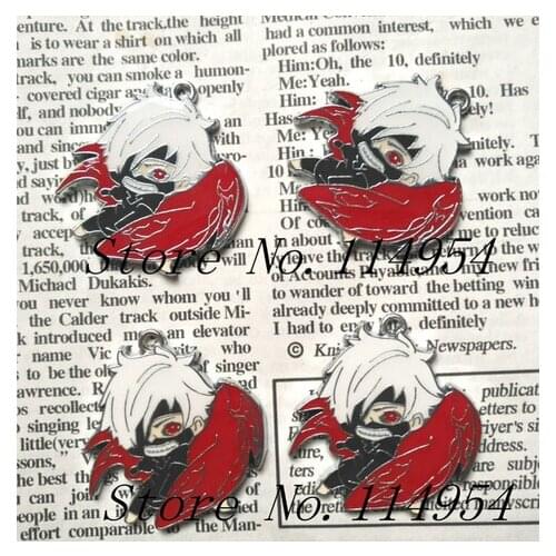 Hot Sale New 60 pcs Cartoon Japanese Anime Tokyo Ghoul Charms DIY Pendant Jewelry Making Decoration P-122