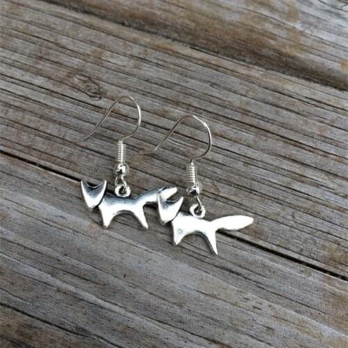 Fox Earrings, Charm Earrings, Woodland Earrings, Gifts for her