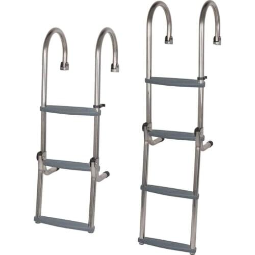 316 Stainless Steel Folding Gunwale Boarding 3 Step 4 Step Marine Boat Yacht