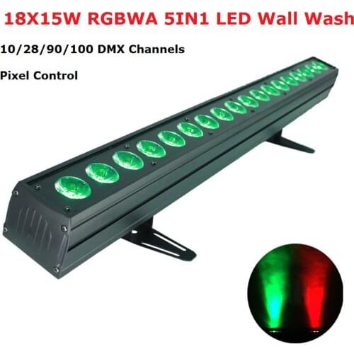 Dj Lighting Effect 18X15W RGBWA 5IN1 LED Wall Wash Light DMX 512 LED Flood Light Led Dj Light For Party Disco Light Events Shows