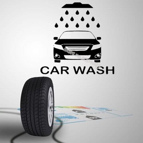 Car Wash maintenance Wall Sticker Auto Repair Service Decor Car Workshop Logo Vinyl Decal Interior car beauty poster mural EB384