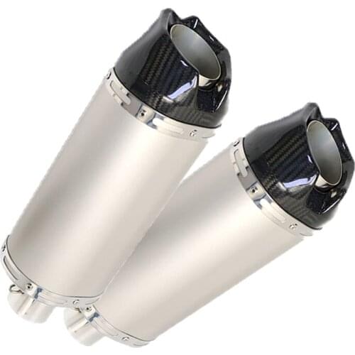Carbon Fiber 51MM Universal Motorcycle Exhaust Modified ARROW Muffler For DUKE 690 Z900 CB600 R6 MT07 R15 TMAX560 Escape exhaust