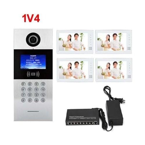 Top Quality HD digital video intercom doorbell residential intelligent electronic access control system TCP / IP doorbell