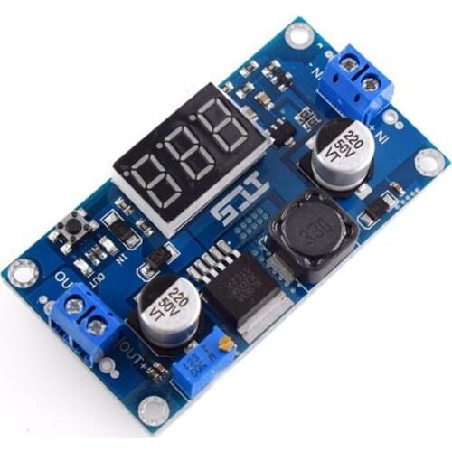 XL6009 DC-DC Digital Booster Module Adjustable Input 4.5-32V to Output 5-55V Step Up Voltage Regulator With LED Voltmeter