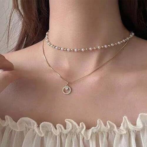 Luxury Butterfly Heart Flower Pearl Choker Women Necklace Clavicle Chain Neck Accessories Wedding Prom Bridal Jewelry Collar