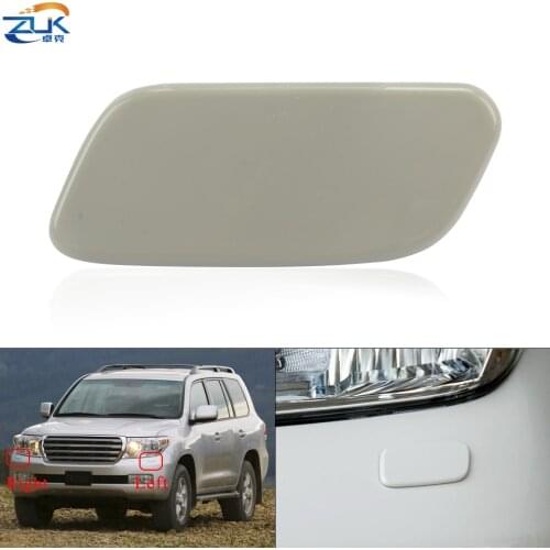 ZUK Car Headlight Washer Nozzle Cover Headlamp Water Spray Jet Cap For TOYOTA LAND CRUISER UZJ200 VDJ200 GRJ200 URJ200 2007-2011