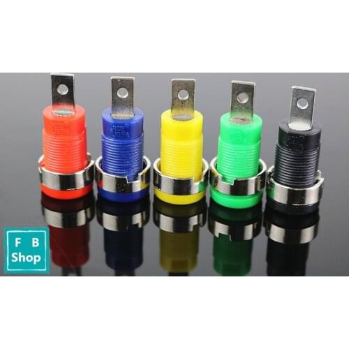2pcs 4MM Binding Post Banana Socket panel mount Test Probe connector