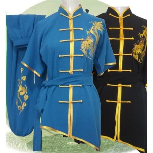 2021 tai chi wushu shaolin clothing kung fu wing chun uniform shaolin monk traje martial arts suit men embroidered demo outfit