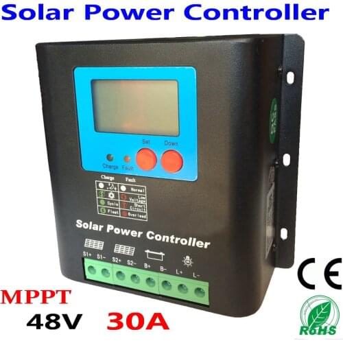 48V 30A Intelligent 48V MPPT Solar Charge Controller for Solar power system solar power controller