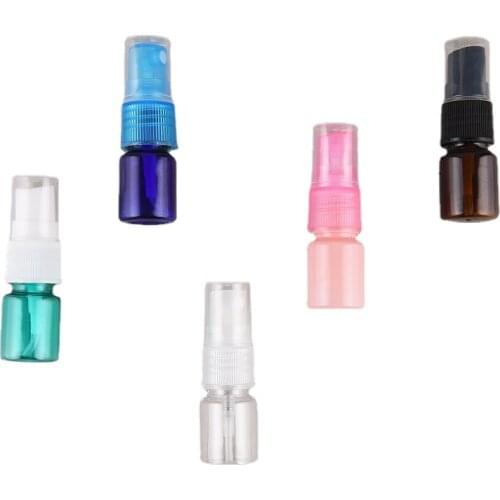 5ml Spary PET Bottle Shower Gel Shampoo Sample Pressing Bottle Empty Bottle Packing Sample Spray Bottle Rellable Perfume Bottles