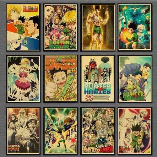 Retro Anime Hunter X Hunter Diamond Painting 5D Poster Popular Embroidery Full Drill Cross Stitch Kits Wall Art Home Decoration