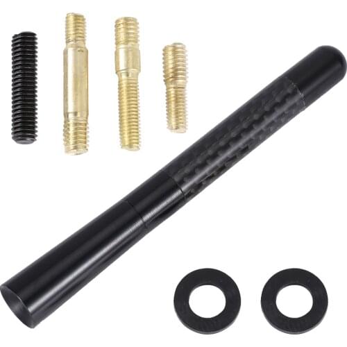 Car Carbon Fiber Short Stubby Mast Antenna for Volkswagen VW Polo Tiguan Passat B6 B7 B8 T5 T6 Golf UP Vento Arteon Touareg