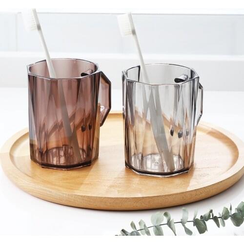 Mouthwash Cup Household Simple Toothbrush Cup Couple Bathroom Household Transparent Plastic Cup