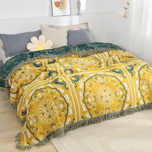 Four-Layers Gauze Home Throw Blanket Summer Bamboo Quilt Siesta Cover Plaid Office Rest Comforter Sofa Cover Mantas
