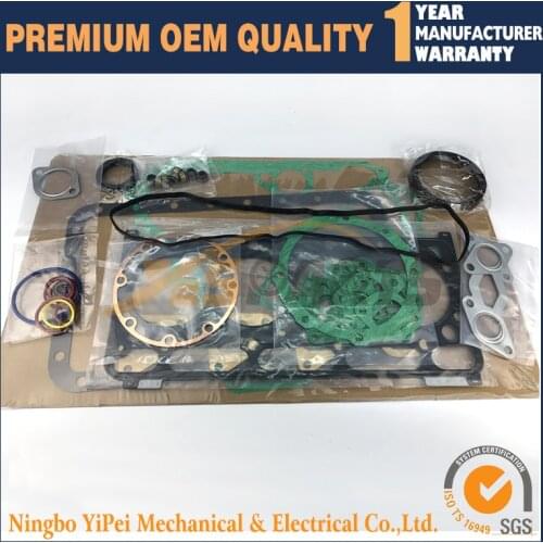 For kubota diesel engine V2203 full gasket set with cylinder head gasket Bobcat S130 S150 S160 S175 07916-29505