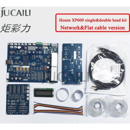 Jucaili 1 set Hoson Board for Epson xp600 double head board kit for DX10/11 ECO Solvent Printer Network version conversion parts