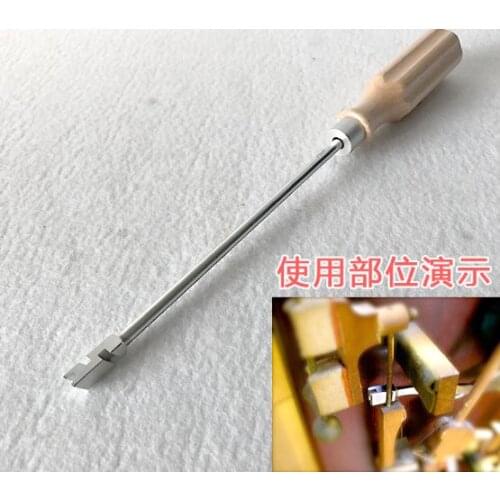 Multi-port wrench for piano action wire adjustment