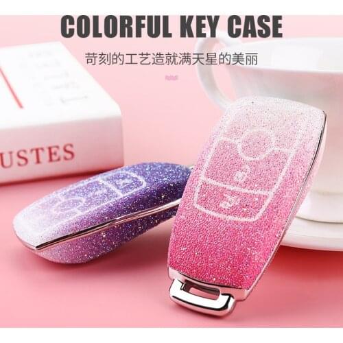 For 2020 Mercedes-Benz new E-class car key cover E200L C260L A200L S-class shell bag buckle E300L colorful key case For girls