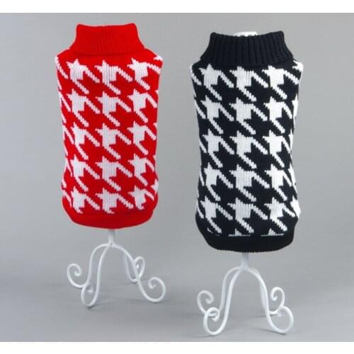 Autumn Winter Dog Sweater Small Dog Clothes Puppy Sweater For Pet Dog Knitting Crochet Cloth Christmas Dogs Sweater Decoration