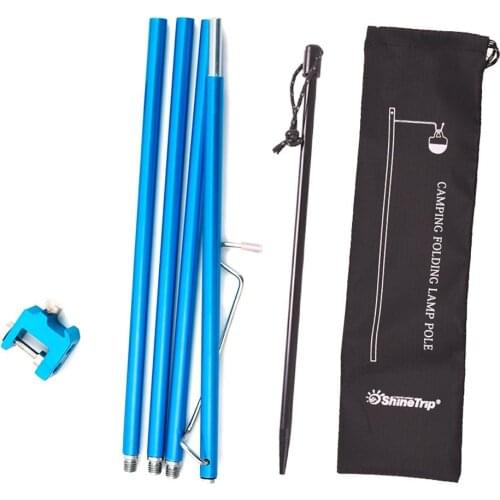 Alloy Awning Rod Tent Poles Camping Folding Lamp Pole High-Strength Tent Pole Accessories Outdoor Camping Supplies
