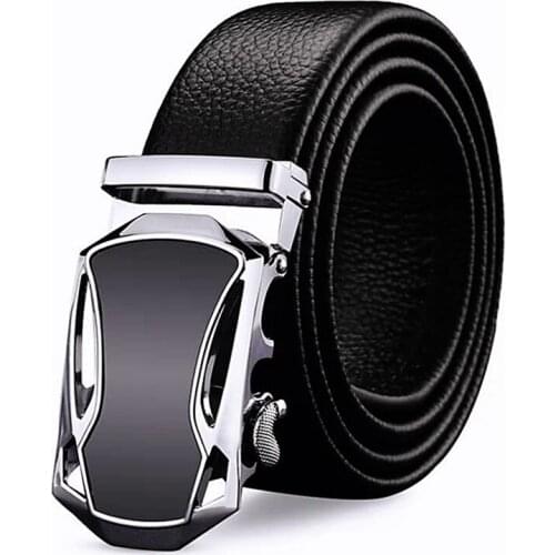 Men Belt New Automatic Buckle Trend Youth Simple Design Black Trousers Young And Middle-Aged Casual Business Belt Wear-Resistant