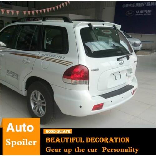 For 2006-2013 Hyundai Santa Fe Spoiler Sport ABS Material Car Rear Wing Primer Color Trunk Rear Spoiler 2007 2008 2009 2010 2011