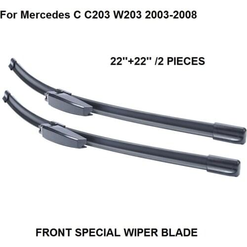 Windscreen Wiper For Mercedes C C203 W203 2003-2008 22''+22'' Auto Wipers Blade Accessories Auto Windshield