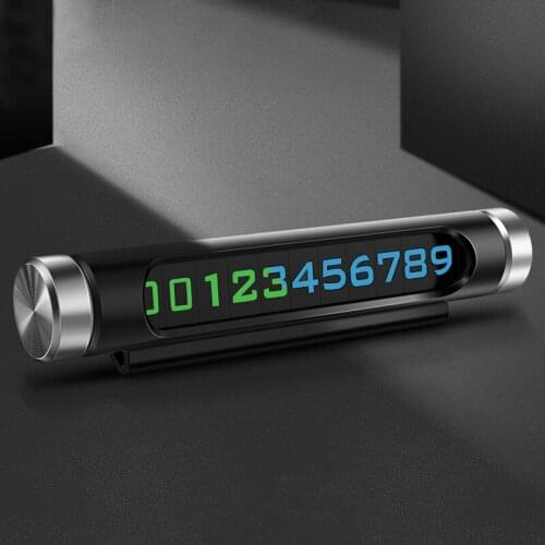 Luminous Car Temporary Parking Card Auto Rotary Plates For Peugeot 307 206 308 407 207 3008 406 208 508 301 2008 408 5008