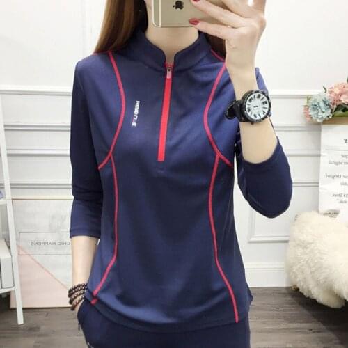 Thin quick-drying clothes womens stand-up collar long-sleeved outdoor sports breathable sunscreen quick-drying clothes