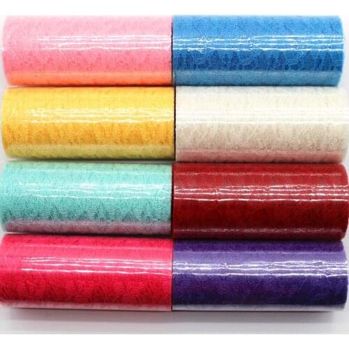 6'15cm 10 yards/volume tulip flower ribbon tulle roll DIY handmade material wedding decoration pettiskirt skirt 150mm Ribbon