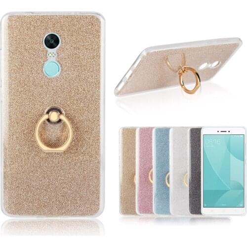 For Xiaomi Ultra Thin Soft TPU Kickstand Finger Phone Cover for Xiaomi Redmi 4 4A 4S 4X 3 3S 3X 2 pro note2 note3 note4 note4x