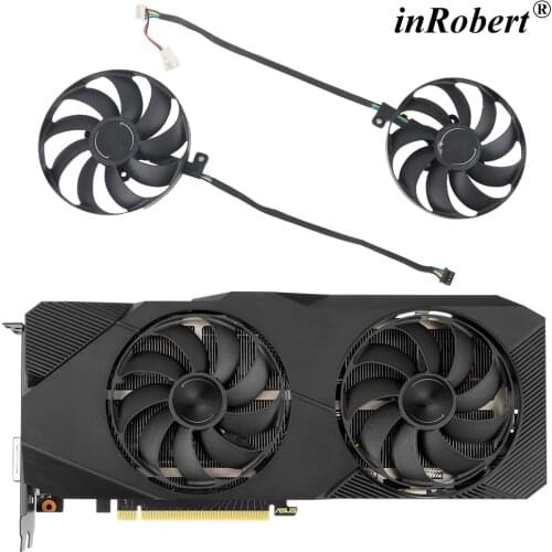 Fan Video Card 87MM T129215SU FDC10H12S9-C DC12V 0.50A for ASUS DUAL RTX2060S 2070 2080 O8G EVO OC Graphics Card Replacement Fan