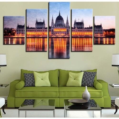 World Famous Architecture Beauty HD Five Wall Painting Decorative Painting Anime Posters Wall Decor Anime Decor Room Decor
