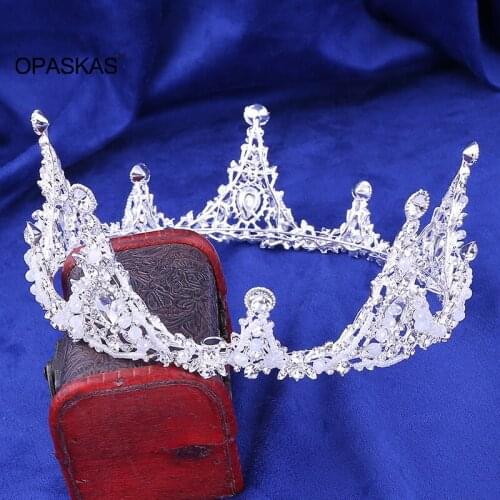 Jeweled Crowns Beautiful Headpiece Wedding Crown Wedding Tiaras Hair Accessories for Prom Birthday Costume Party PT