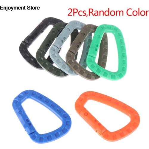 2pc Carabiner Climb Clasp Clip Hook Quickdraw Hanger attach Mountain Webbing Web Camp Buckle Hike Hang Outdoor Bushcraft Snap