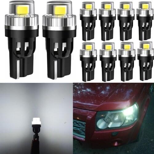 10x W5W t10 White Canbus led Car interior lights For 2007-2012 Mazda CX-7 CX7 CX3 2 led interior Dome Trunk License Plate Light
