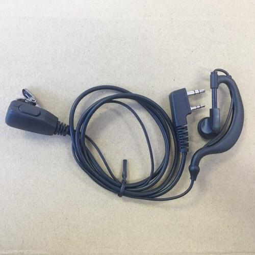 10X Clamp collar Big PTT 2pins K plug headphone headset earphone for Kenwood baofeng tyt quansheng puxing kenwood