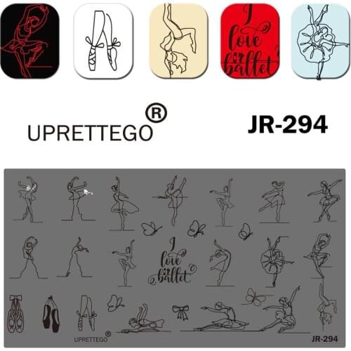 2020 Stainless Steel Stamping Plate Template Wedding Bride Summer Palm Dandelion Wine Ballet Dancer Floral Nail Tool JR291-300