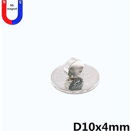 30/100/500pcs 10x4mm magnet strong permanent 10mm x 4mm round Disc powerful neodymium magnets round 10*4 mm magnet rare earth