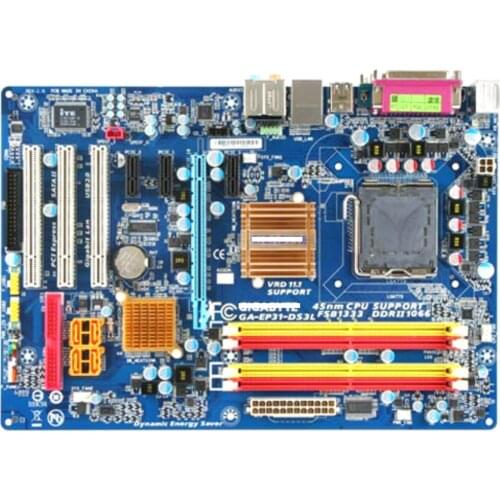 Gigabyte GA-EP31-DS3L original desktop motherboard EP31-DS3L DDR2 LGA 775 P31 used motherboard