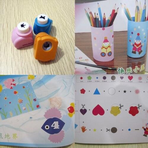 Scrapbooking Tool Printing Card Cutter Embossing Device Student Gift Small Dial Flower Mini Paper Punch Handmade Crafts