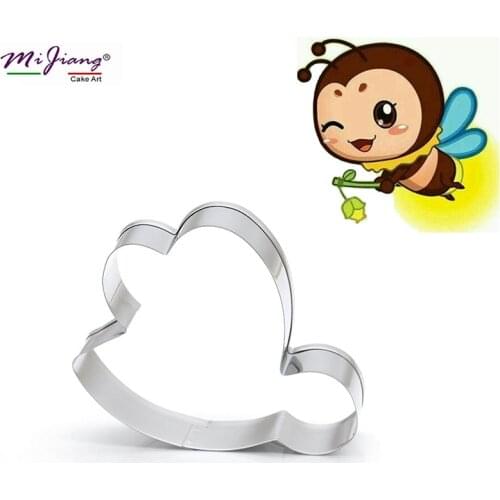 Stainless Steel Cute Firefly Bee Cake Cutter Slicer DIY Fondant Baking Pastry Cake Decorating Tool Biscuit Mould Bakeware S7090