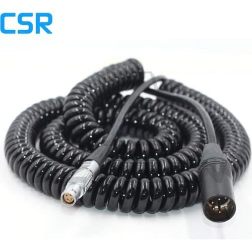 XLR 4 pin to FGJ 1B 6pin Female Power Compatible Cable for Red Epic Camera power cord 1M