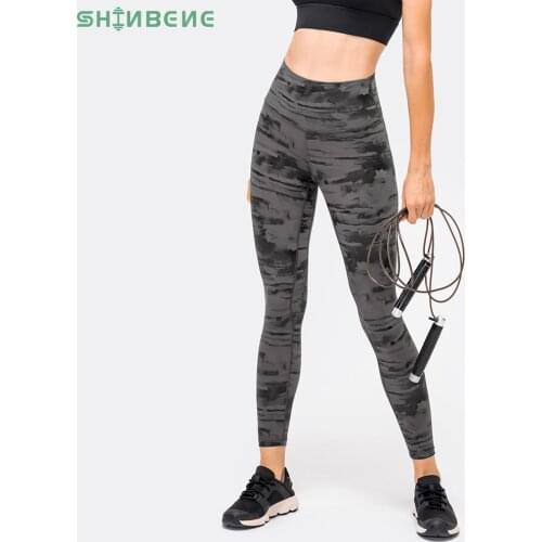 SHINBENE ClASSIC 4.0&Naked Feel Printed Yoga Pants Sport Tights Women Plus Size High Waist Workout Fitness Sport Leggings XS-XL